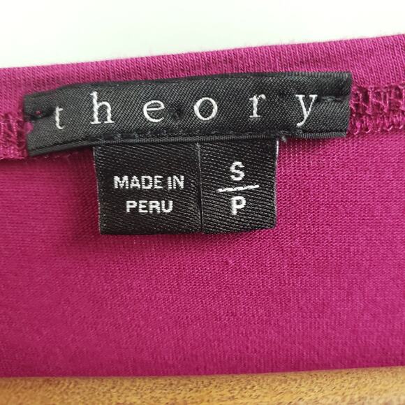 Theory V Neck Faux Wrap Tunic - S - Picture 5 of 5